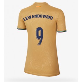 Damen Fußballbekleidung Barcelona Robert Lewandowski #9 Auswärtstrikot 2022-23 Kurzarm